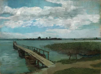 Jetty on Herreninsel in Lake Chiemsee