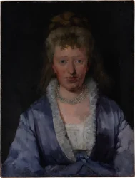 Portrait of a Lady in a Violet Dress