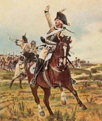 General Seydlitz gives the signal to attack at Rossbach, 5 November 1757