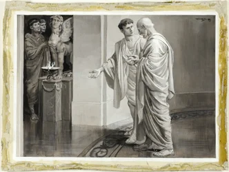 He Met Within the Murmurous Vestibule, His Young Disciple