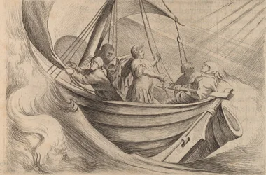 Caesar Crossing Stormy Seas