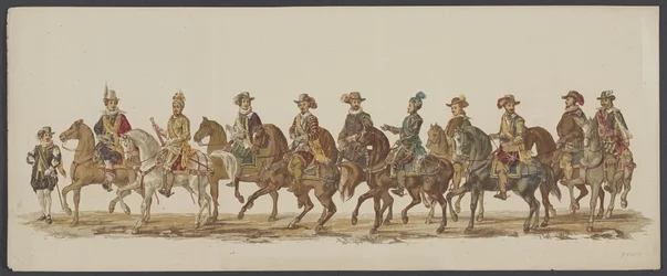 Delft Parade of 1862, Fourth Group (Fourth Lustrum of the Royal Academy in Delft - 1862 - Costumed Parade)