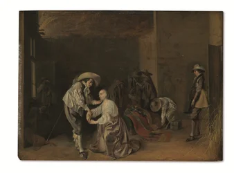 Soldiers taking plunder