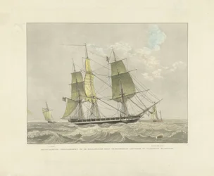 Sailing Ship, Sloop, and Pilot Boat on the Water
