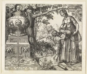 Hagar gives Ishmael a drink (History of Hagar and Ishmael)