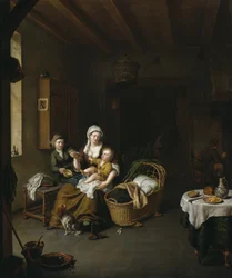 A Mother Feeding Her Child