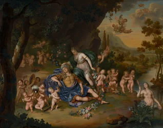 Armida Binding the Sleeping Rinaldo with Flowers