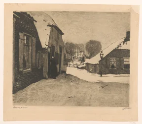Snowy Houses in Ede