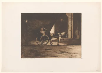 Carriage under the Waterloo Bridge in London