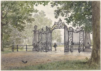 The Monumental Gate of Vreedenhoff in Nieuwersluis on the Vecht