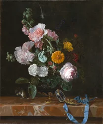 Vanitas Flower Still Life, c.1656-1657