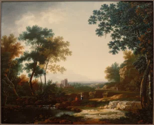 Landscape with Ruins and Staffage Figures