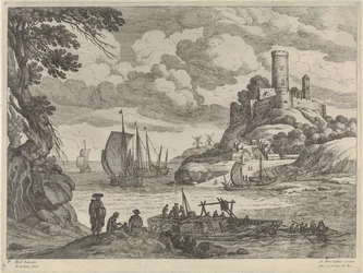 Harbor View with Ships