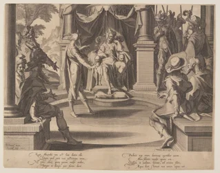 Alexander the Great as a Judge, plate 10 from Thrones of Justice
