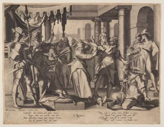Judgment of Solomon, plate 2 from Thrones of Justice