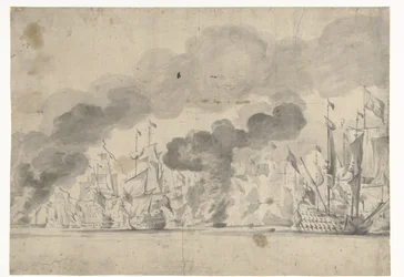 Battle of Lowestoft on June 13, 1665