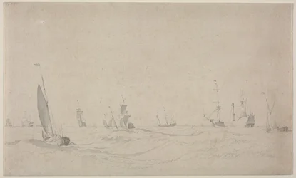 Shipping on a Rough Sea, 1665