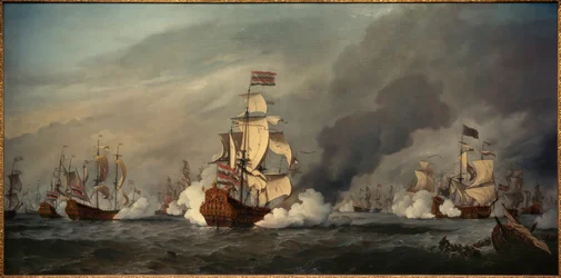 The “Gouden Leeuw” in the naval battle off Texel, 21 August 1673