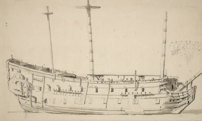Portrait of a two-decker, c.1675