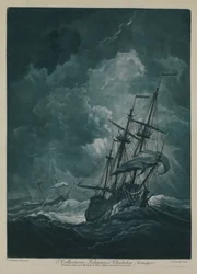 A Ship Scudding in a Gale