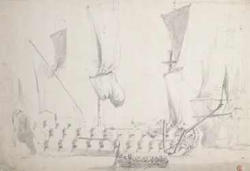 An English Fourth-Rate in Light Airs, c.1681