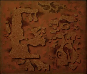 Brown Relief Image with Gilgamesh