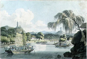 View in the Eastern Side of the Imperial Park at Gehol