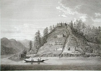 Village of the Friendly Indians at the entrance of Bute