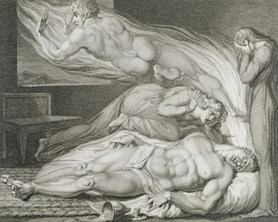Death of the Strong Wicked Man, pl.6, illustration from 