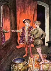 "The Two Went and Stood Side by Side Before a Great Mirror"