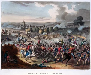 Arthur Wellesley (1769-1852) Lord Wellington Entering Salamanca, Engraved by J.C. Stadler, Published 1818