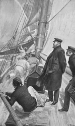 King Edward in a Yachting Accident at Cowes