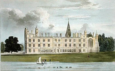Burghley House, from Ackermann