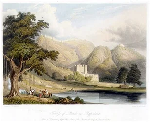 The Fortress of Bowrie in Rajpootana, Drawn by Captain Charles Auber of the Quarter Master General