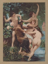 Satyr and nymphs