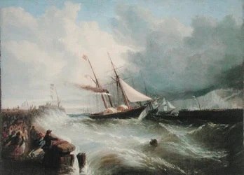 The Arrival of Prince Albert at Dover en route to London for his marriage to Queen Victoria in 1840
