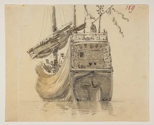A Boat, from an Album of 372 drawings of landscapes, coastlines, costumes and everyday life made during Lord Macartney
