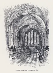 Lambeth Palace Chapel in 1895