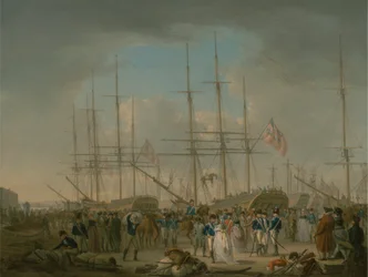 Hussars Embarking at Deptford