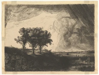 The Three Trees (after Rembrandt)