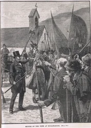 Muster of the Irish at Mullinahone, illustration from Cassell