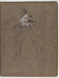 Study for the oil painting The Flag: Albuhera, May 16, 1811