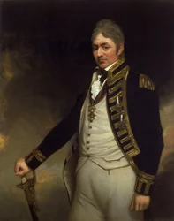 Portrait of Rear Admiral Sir Thomas Troubridge, wearing the Saint Vincent and Nile medals