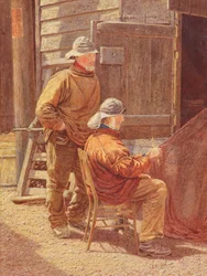 Mending the Nets, Hastings, 1909