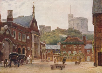 The Round Tower and the South-Western Railway Station, c1900