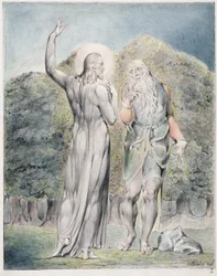 Christ Tempted by Satan to Turn the Stones to Bread, illustration from 