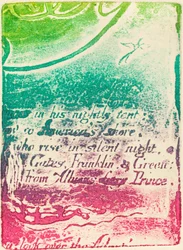 Restrike from fragment of cancelled plate for "A Prophecy"