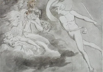Satan Approaching the Court of Chaos