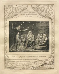 The Book of Job: Pl. 12, I am Young and ye are very Old wherefore I was afraid