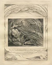 The Book of Job: Pl. 13, Then the Lord answered Job out of the Whirlwind
